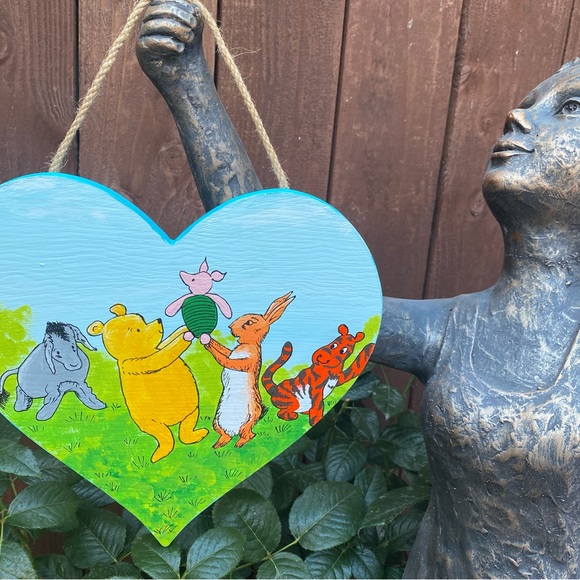 Winnie The Pooh and Friends Hand Painted Inspired Acrylic on Wood - Picture 3 of 9